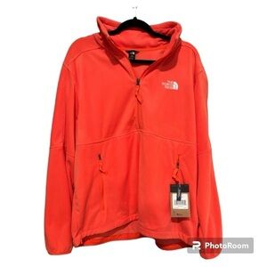 THE NORTHFACE Polartec100 retro Orange 1/2 zip men’s size XL relaxed fit